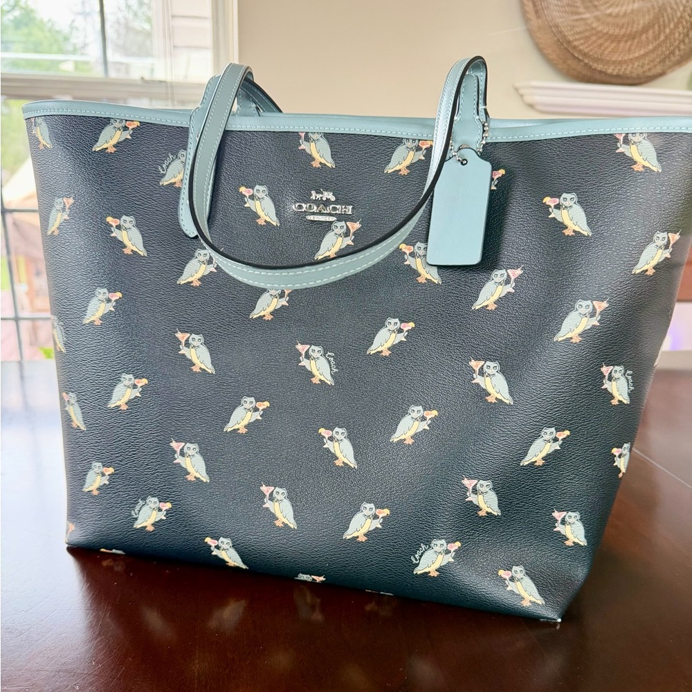 Coach Party Owl Reversible Tote